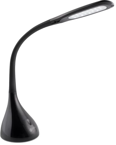 OttLite Creative Curves LED Desk Lamp with Adjustable Neck - 4 Dimmable Brightness Settings with Energy Efficient Natural Daylight LEDs for Home Office, Computer Desk, & Dorms