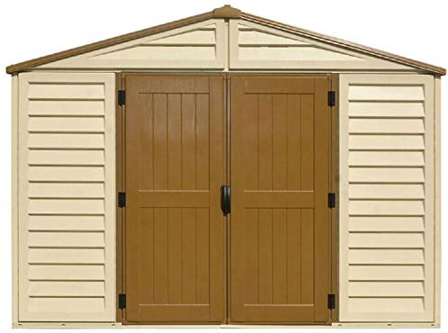 Duramax WoodBridge Plus 10.5' x 10.5' Schuppen – Beige/Braun, 320.8x318.7x222.0 cm
