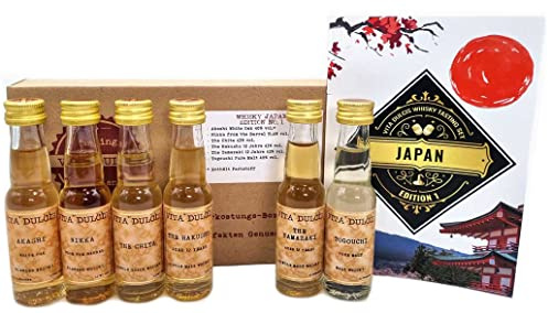 Whisky Probierset Japan Edition 1 | Geschenkset | Tastingset | 6x0,02l mit Verkostungsbooklet | Vita Dulcis