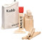 Toyfel Kubb Jeu de Quilles Finlandaises en Bois FSC ® XL et Sac en Tissu Knuut – Robuste Jeu Viking en Bois de Pin Jeu à Lancer avec 21 Éléments – Jeu Extérieur de Plein Air pour 2 à 12 Personnes