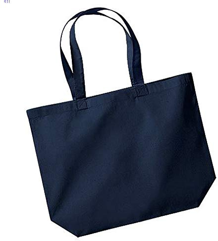 Westford Mill Maxi Tote Shopper Bag - Reusable and Sustainable - French Navy