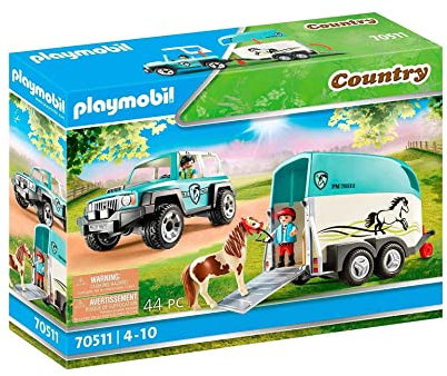 PLAYMOBIL Country 70511 PKW mit Ponyanhänger, Ab 4 Jahren