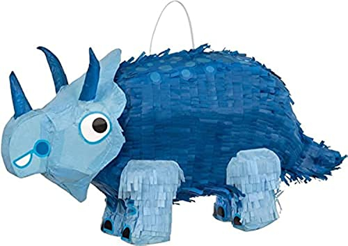 Triceratops Dinosaur 3D Pinata (48cm x 29cm) - Ultimate Party Accessory for Kids - Perfect for Kids Birthday Celebrations & Jurassic-Themed Events - 1 Pc