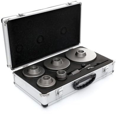 FRESE A TAZZA PER MURO SET 7pz CAROTATRICE FRESA 40, 65, 80, 100, 125mm KRAFT&DELE