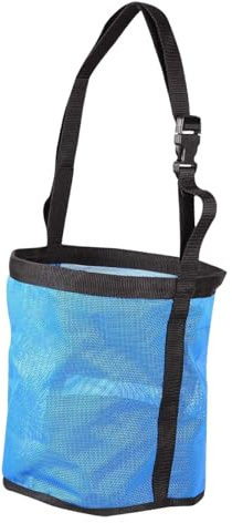 Folpus Sac d'alimentation à Cheval Sac de Foin Sac en Filet, Bleu