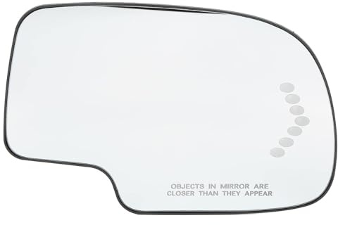 Ejoyous Uppvärmd Yttre Spegel Skiva Sidospegelglas med LED-blinkers för Lavin Silverado Silverado Suburban Tahoe Sierra Yukon Escalade ESV Ext 2003-2006 (Rätt)