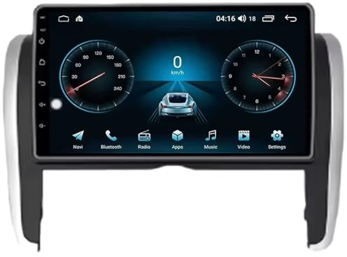 Autorradio Multimedia GPS Auto Inalámbrico Android 14 para Toyota Allion T260 2007-2020 Unidad Principal de 9 Pulgadas con Pantalla táctil GPS Bluetooth WiFi FM cámara de reversa (6 GB + 128 GB).