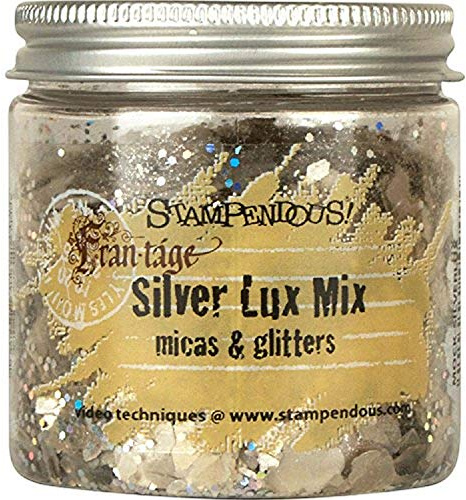Stampendous FRL01 Lux Mica and Glitter Mix, Silver