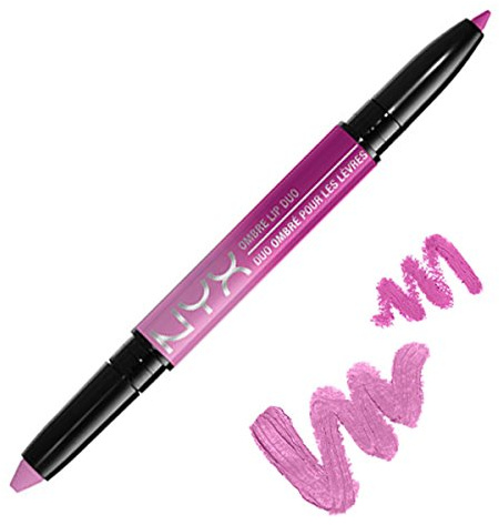 NYX OMBRE LIP DUO - Poppy & Lily - Lavender lipstick with violet lip liner