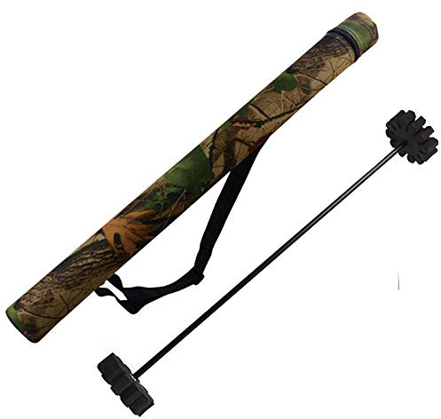 Huntingdoor Back Quiver Archery Tube Carrier with EVA Foam Arrows Rack Separator Shoulder Hold 12pcs Arrows (Camo)