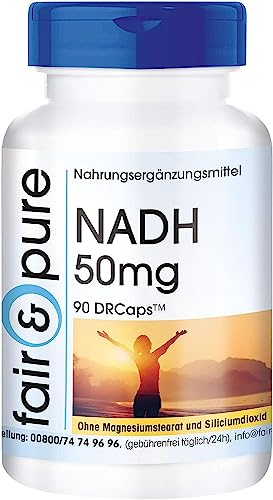 Fair & Pure® - NADH 50mg - Vegan - Alto dosaggio - 90 Capsule