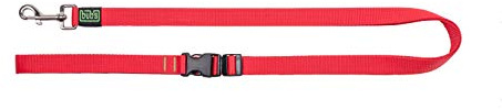 Bub's Manos Libres laisse pour chien avec trois positions normales, ceinture et bandoulière Largeur 25 mm Longueur de 1,15 m à 2 m (Rouge)