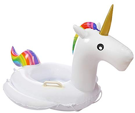 MorTime Baby Pool Float Unicorn Inflatable Swimming Ring Seat, 30 Unicorn Swim Float for Kids Toddlers Babies 1-6 Years