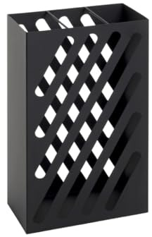 HAKU Regenschirmständer moderner Schirmständer schwarz, Metall - Maße: B 30 x H 48 x T 16 cm