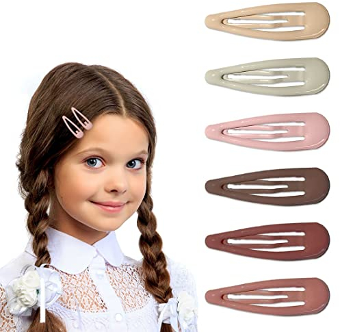30 Stk Haarspangen, 3 cm Haarspangen Mädchen, Barrette Haarspange, Haarspangen für Mädchen, Haar Clips Metall, Haarspangen Kinder (Mehrfarbig)