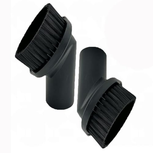 Accesorios de Aspiradora,2 pcs Cepillo Para Aspiradora Universal 35 mm,Cepillo Redondo De Crin De Caballo Accesorio con Cerdas Suaves para Polvo,Limpieza Delicada de Muebles,Sofás,Autos y Grietas