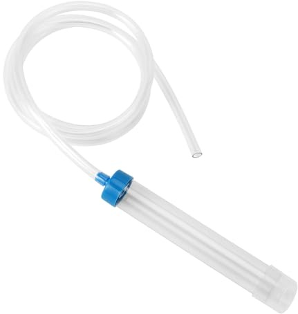 EOJDDPA Sifone Manuale per Acquario, Detergente per Ghiaia con Tubo in PVC da 150 cm per Aspirazione Facile di Mulm e Cambio Acqua Rapido in Piccoli Acquari da 30L