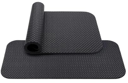Tapis de vélo d'intérieur – Tapis de protection de sol pour l'entraînement | Mousse composite de silicone avec support anti-vibration, design pliable, tapis d'exercice pour tapis de course, vélo