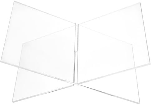 JOINPAYA Présentoir à Livres en Acrylique Transparent X Support Oblique pour Livres et Dossiers Étagère Lecture Multifonction pour Étudiants Musiciens et Bureau Design Compact et