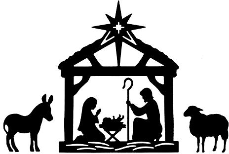 Ideen mit Herz Stanzschablonen | Weihnachtskrippe | 3 Stück