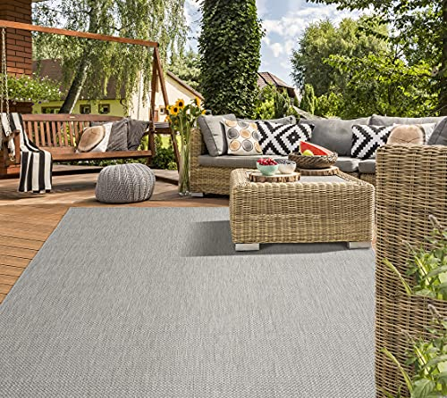 Mia's Teppiche Polypropylen (PP), Grey D1, 80 cm x 150 cm