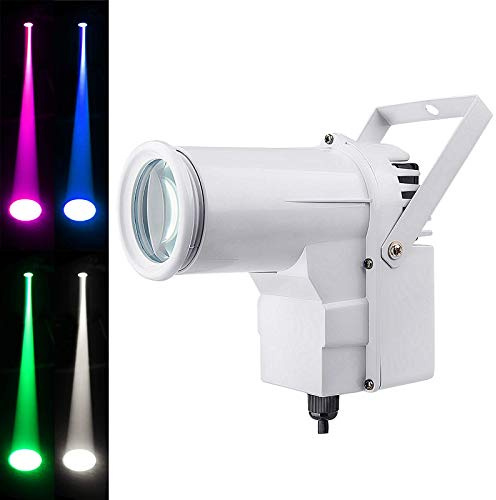LED Beam Pinspot Light, 4 i 1 RGBW 12W Mirror Ball Lighting Pin Spot inomhus projektionslampa för KTV Bar Club Party Disco