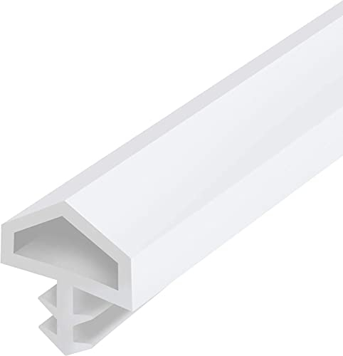 cyclingcolors Guarnizione per porte e finestre 10mm x 5,5mm bianco gomma termoplastica striscia flessibile isolamento (lunghezza 10m)