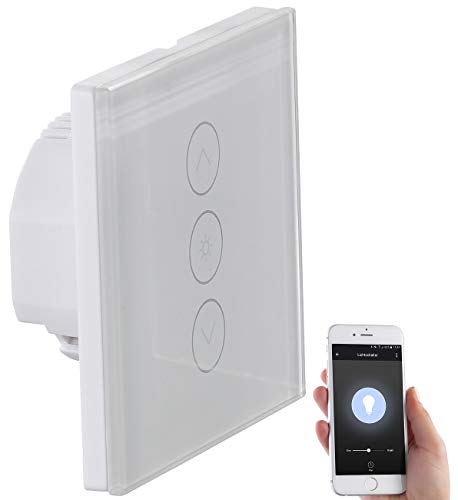 Luminea Home Control Lichtschalter Dimmer LED: Touch-Lichtschalter & Dimmer, Versandrückläufer (WLAN Lichtschalter, Smart Lichtschalter-Dimmer, Fernbedienung)