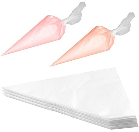 200pcs Piping Bag,Disposable Piping Bags,Disposable Pastry Bags,Decorating Bags,Pastry Piping Bags,Strong Icing Bag,Clear Icing Piping Bags,Cake Decorating Plastic Pastry Bags 30 X 20cm