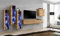 All4All Wohnwand SW 13 - Wohnzimmermöbel - Schrankwand für Wohnzimmer - Wohnzimmerschrank - Anbauwand - Wohnwand Hängend - Modern - Mediawand -Möbel - Tv-Board - Wotan+Schwarz 21