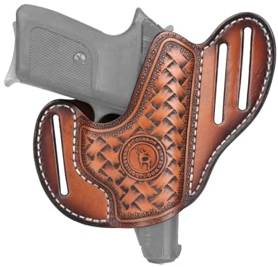 Tourbon - Fondina in vera pelle per pistola a scomparsa per SIG Sauer P365 con disegno a destra
