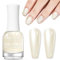 MIZHSE Weiß Nagellack mit Perlmuttglanz, Perlmutt-Weiß Shimmer Nagellack Schnelltrocknend Oil Based, Glitter Nagelack, Ohne UV Lampe Nail Polish Nageldesign DIY zu Hause Salon 15ML 1PC