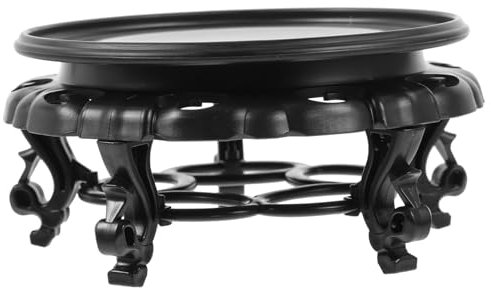 ibasenice 1 Pièce support de fleur de plateau bacs à pots pour plantes planteur soutien plantes d'intérieur plantes interieur jardinière décorative étagère à fleurs à la maison résine Black