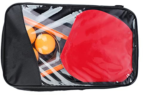 Depisuta Bordtennisracket, 7 Lager Pure Wood Paddel med Bollar för Utomhusspel Inomhus