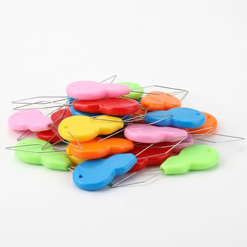 Needle Threaders, 60 Pieces Colorful Gourd Needle Threaders for Sewing Machines, Hand Sewing Needle Threader, 5x1.6cm