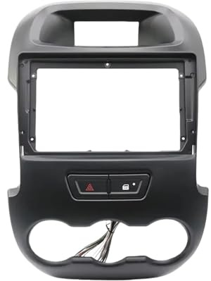 För Ford För Ranger F250 2011 2012 2013 2014 2015 9 Tums Bilram Fascia Adapter Canbus Box Decoder Radio Audio Dash Fitting Panel Kit YTdhfDGJ(Only Black Frame)