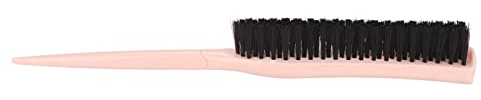 BAFOVY Spazzola per Cotonare i Capelli in Nylon a 3 File, Impugnatura Ergonomica, Strumento Volumizzante per lo Styling dei Capelli, Perfetta per Tutti i (PINK)