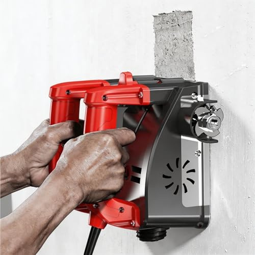 Raboteuse murale électrique portative, 110 V/220 V, avec double poignée et lame latérale à 90°, pour le retrait de papier peint, peinture et enduit, kit d'outils pour la réparation des murs