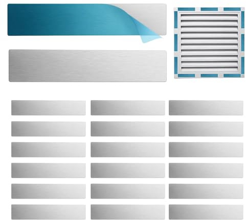 Metallremsor 20 rektangulära plattor med stark vidhäftning