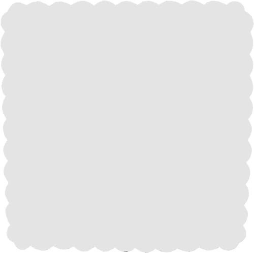 100 unidades de tul de velos cuadrados para bombonera, paquete de 100 capas, para boda, comunión, confirmación, diámetro de 23 cm (blanco)