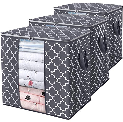 Storage Bags 3 Pack 100L Clothes Organization and Storage Containers