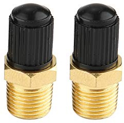 EBTOOLS pour valvula schrader laton pour valve 1/8 pour schrader valve for 18 npt Adaptateur de vanne de compresseur d'air 2 pièces 1/8 NPT MPT vanne de remplissage de réservoir de compresseur d'air