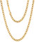 VEXXS Kabelkette Halskette, 18K Echtgold plattiert Rolo-Kette, langlebig, lichtecht, O-Kreuz Kabelketten, 2 mm, 3 mm, 6 mm (Golden-2mm, 55.00)
