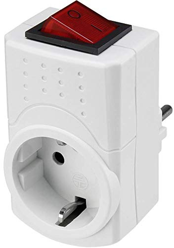 Sygonix SY-5045292 Schaltbare Zwischensteckdose 2polig Weiß
