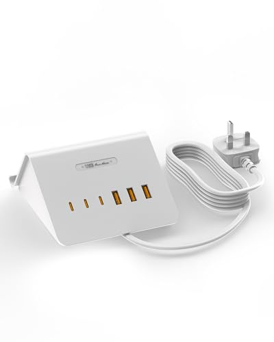 Qurzou USB Charging Station 25W USB Fast Charger Plug,Multi USB-C Wall Charger for iPhone 15/14/13/12,Samsung Galaxy S23/S22/S21,Android etc