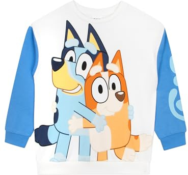 Bluey Sudadera Sudaderas Niño Bingo | Sudadera para Niños | Blanco 2-3 años