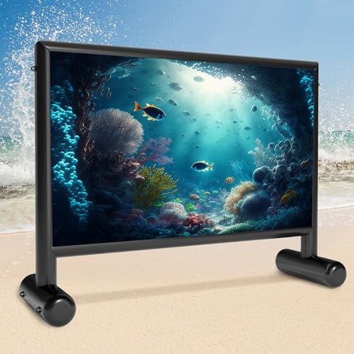 Heipigo 11FT Inflatable Projector Screen Blow Up Movie Screen Outdoor