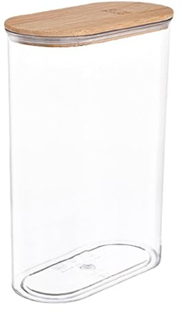 Caja de almacenamiento de cereales, caja de almacenamiento de arroz, dispensador de arroz transparente, barril de almacenamiento de fideos con tapa, apto para alimentos, vidrio sellado para