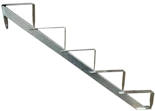 1 x trappstång trätrappa trappstång trappram 5 steg höjd 91 cm galvaniserad