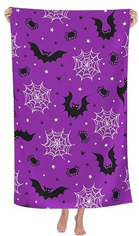 Herren Damen Microfaser Handtücher Halloween Fledermäuse Großes Strandtuch Badetücher Klassische Strandtuch Personalisiert Kinder Badetuch Für Duschen Strand Reise